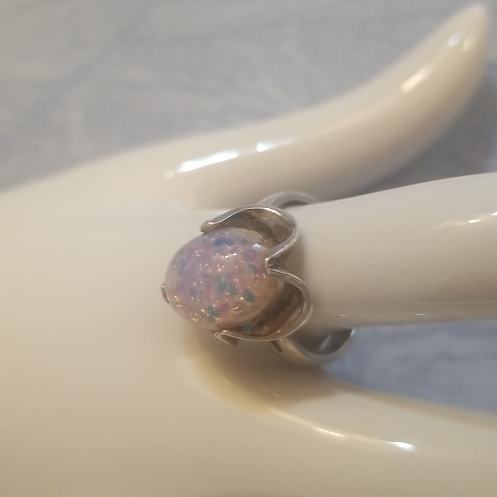 Sterling Silver with 'Opal' doublet